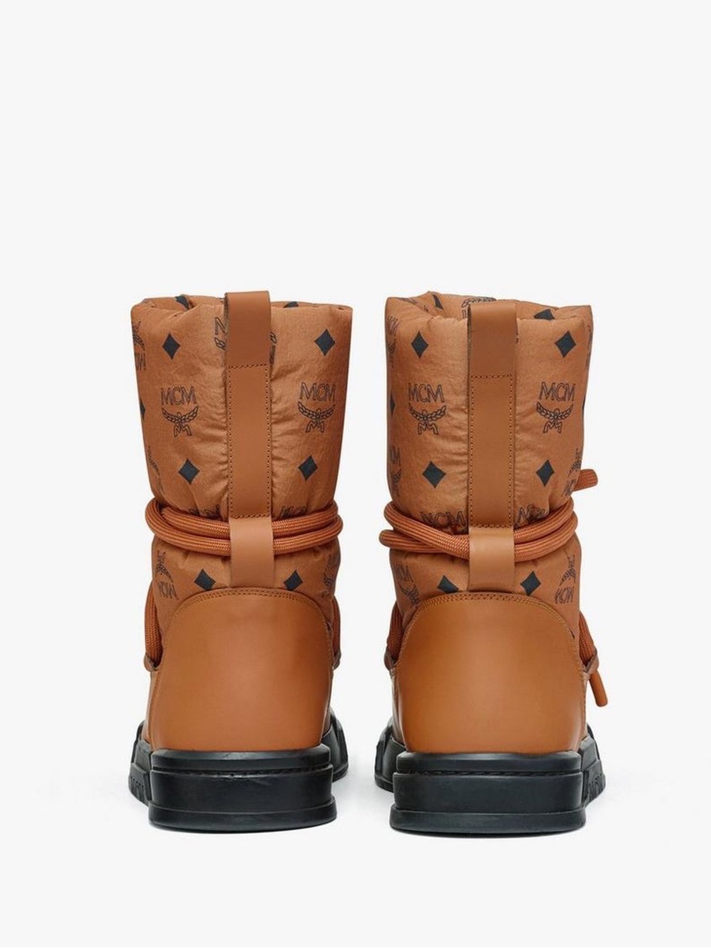 MCM Skyward Ankle Boots In Padded Monogram Nylon - Picture 6 of 9